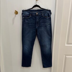MOTHER Men's Dark Blue Straight Jeans